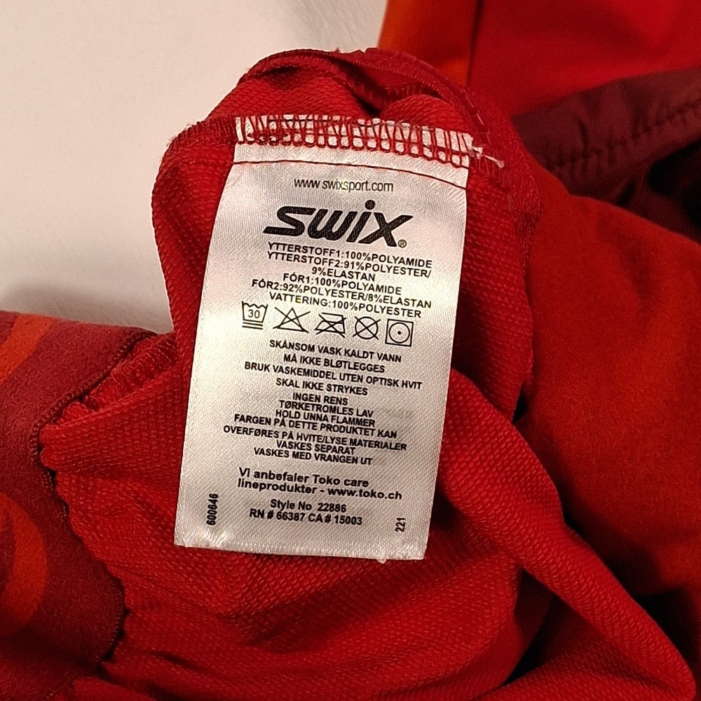 Swix Womens Swix Women's Horizon Insulated Ski Pants Red Size Medium Quilted - Picture 11 of 15